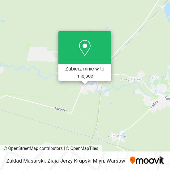 Mapa Zaklad Masarski. Ziaja Jerzy Krupski Mlyn