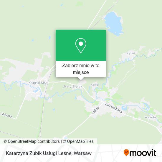 Mapa Katarzyna Zubik Usługi Leśne