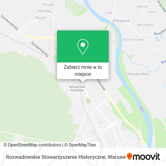 Mapa Rozwadowskie Stowarzyszenie Historyczne