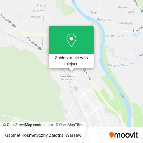 Mapa Gabinet Kosmetyczny Zalotka