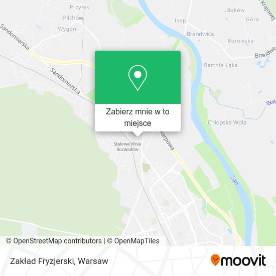 Mapa Zakład Fryzjerski