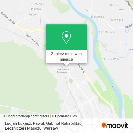 Mapa Ludjan Łukasz, Paweł. Gabinet Rehabilitacji Leczniczej i Masażu