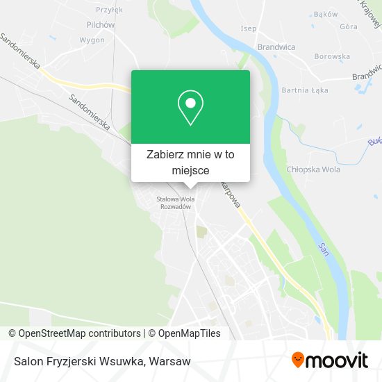 Mapa Salon Fryzjerski Wsuwka