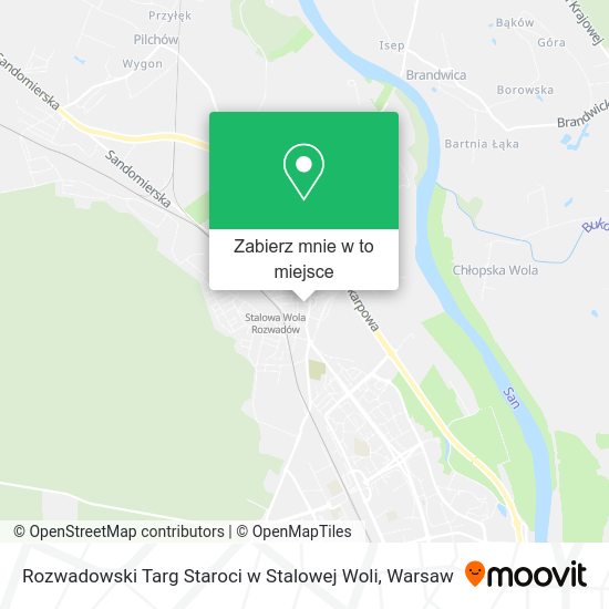 Mapa Rozwadowski Targ Staroci w Stalowej Woli