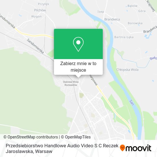 Mapa Przedsiebiorstwo Handlowe Audio Video S C Reczek Jaroslawska