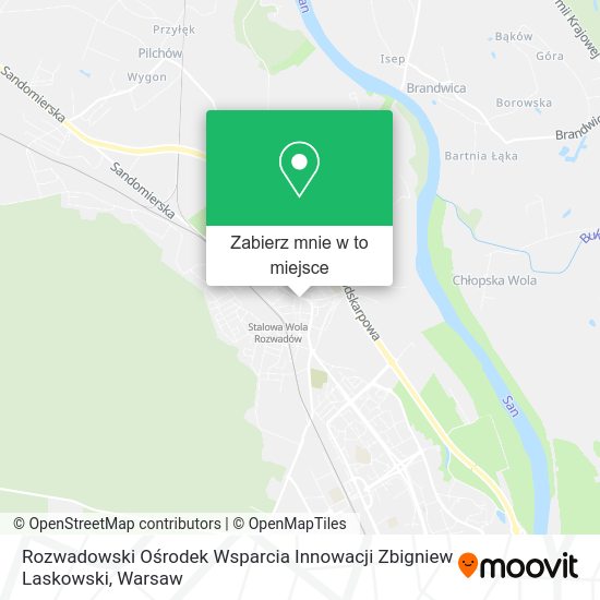 Mapa Rozwadowski Ośrodek Wsparcia Innowacji Zbigniew Laskowski