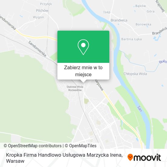 Mapa Kropka Firma Handlowo Usługowa Marzycka Irena