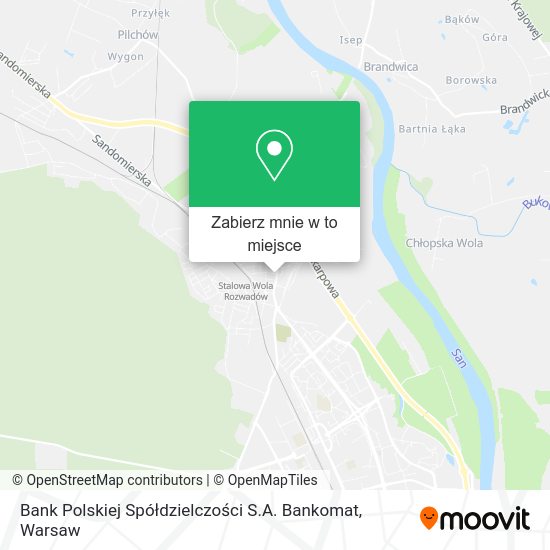 Mapa Bank Polskiej Spółdzielczości S.A. Bankomat