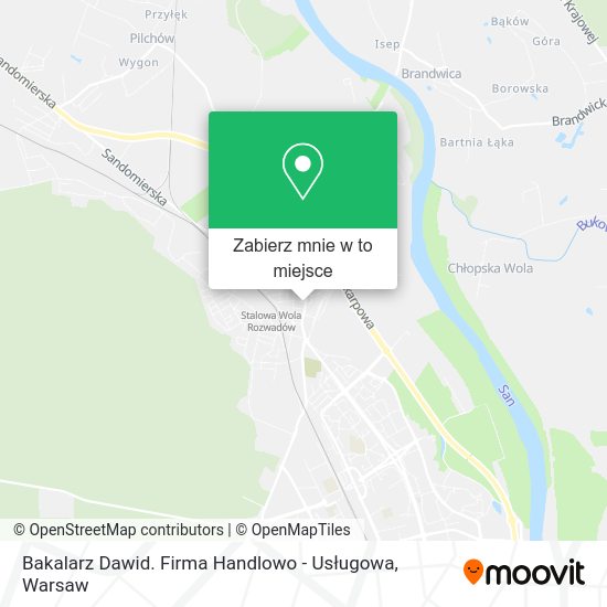 Mapa Bakalarz Dawid. Firma Handlowo - Usługowa