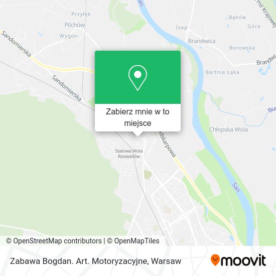 Mapa Zabawa Bogdan. Art. Motoryzacyjne