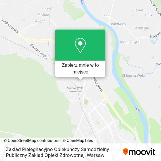 Mapa Zaklad Pielegnacyjno Opiekunczy Samodzielny Publiczny Zaklad Opieki Zdrowotnej