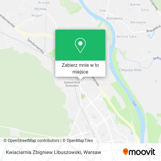 Mapa Kwiaciarnia Zbigniew Libuszowski