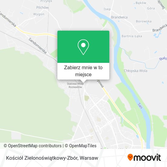 Mapa Kościół Zielonoświątkowy-Zbór