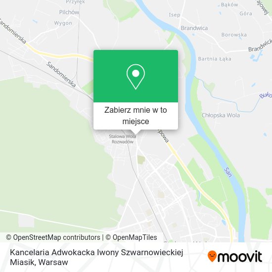 Mapa Kancelaria Adwokacka Iwony Szwarnowieckiej Miasik