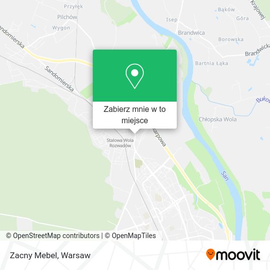 Mapa Zacny Mebel