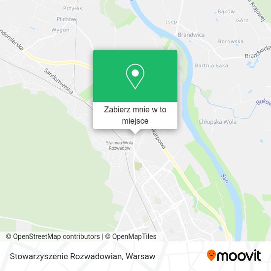 Mapa Stowarzyszenie Rozwadowian