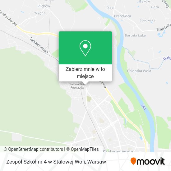 Mapa Zespół Szkół nr 4 w Stalowej Woli