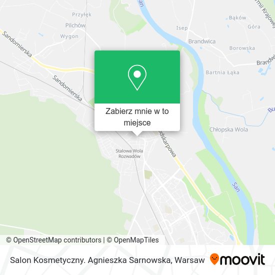 Mapa Salon Kosmetyczny. Agnieszka Sarnowska