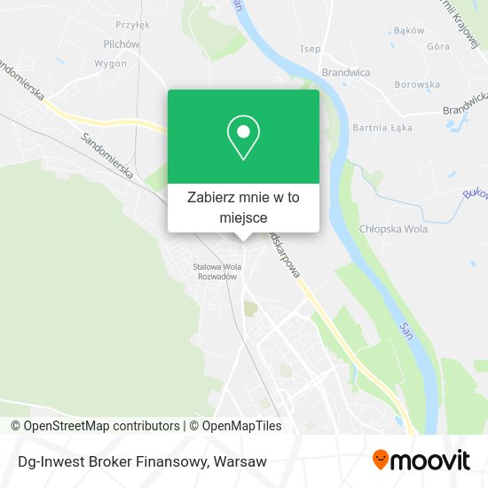 Mapa Dg-Inwest Broker Finansowy