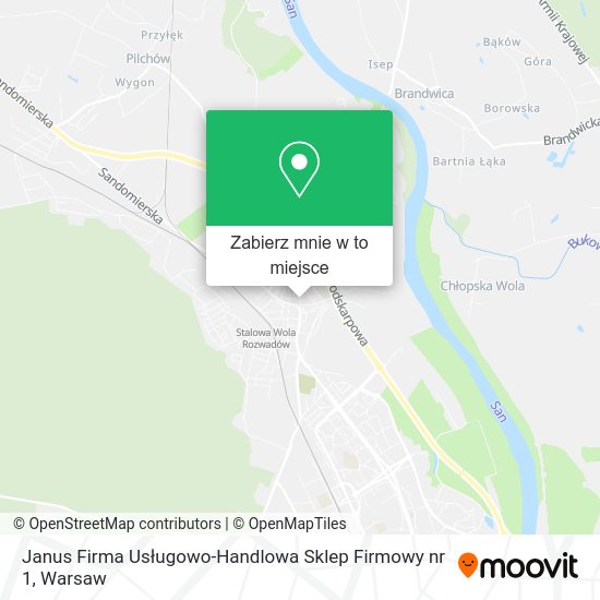 Mapa Janus Firma Usługowo-Handlowa Sklep Firmowy nr 1