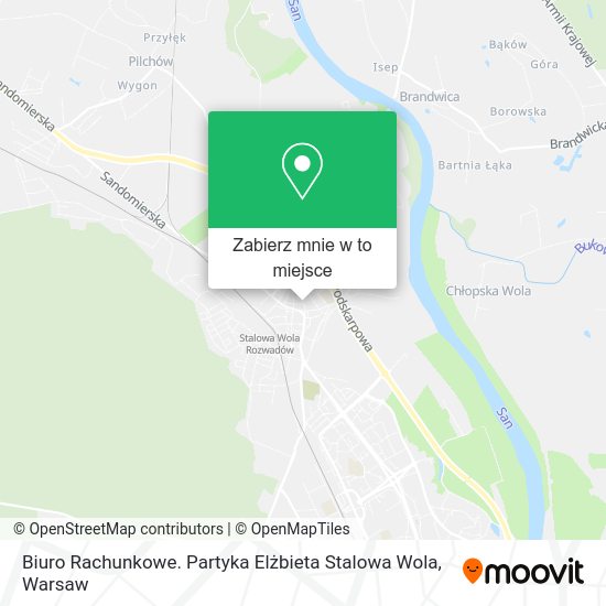 Mapa Biuro Rachunkowe. Partyka Elżbieta Stalowa Wola