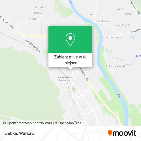 Mapa Zabka