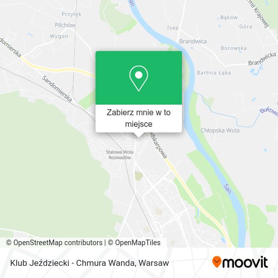 Mapa Klub Jeździecki - Chmura Wanda