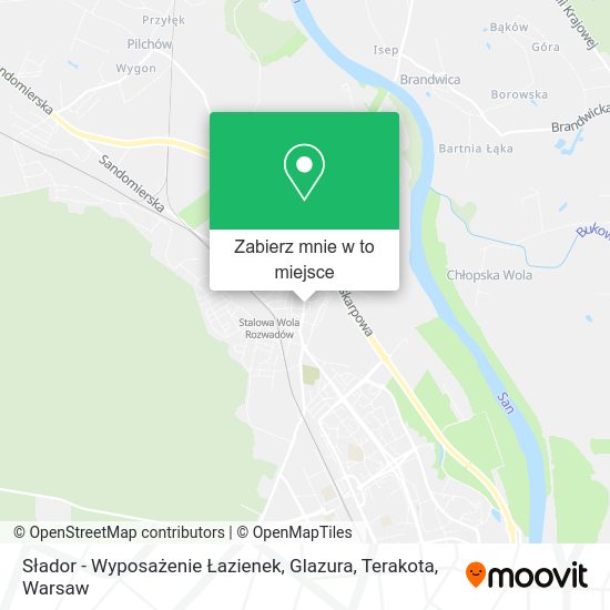 Mapa Słador - Wyposażenie Łazienek, Glazura, Terakota