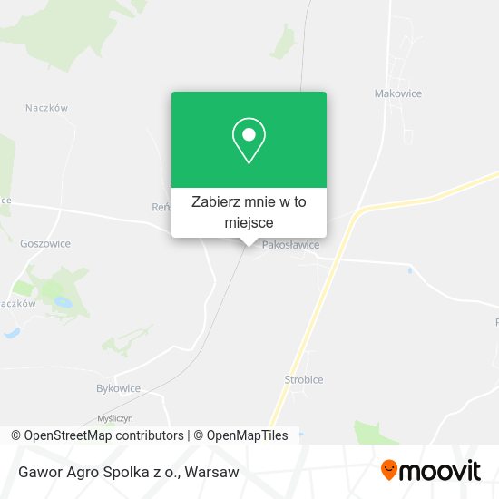 Mapa Gawor Agro Spolka z o.