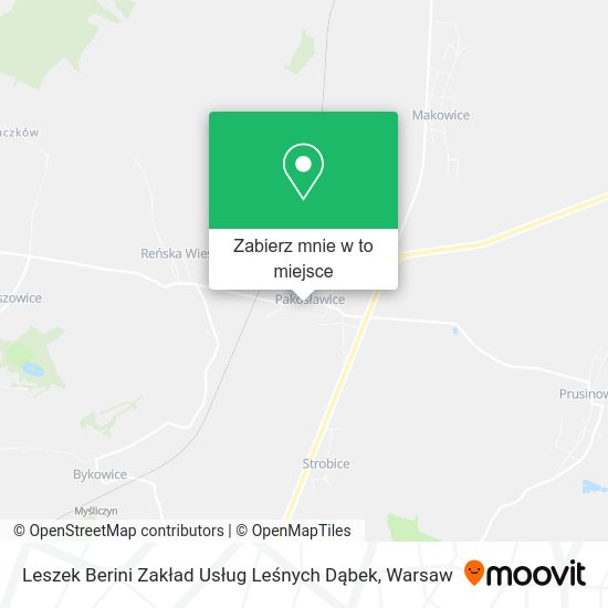 Mapa Leszek Berini Zakład Usług Leśnych Dąbek