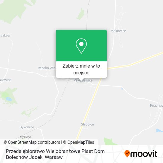 Mapa Przedsiębiorstwo Wielobranżowe Plast Dom Bolechów Jacek