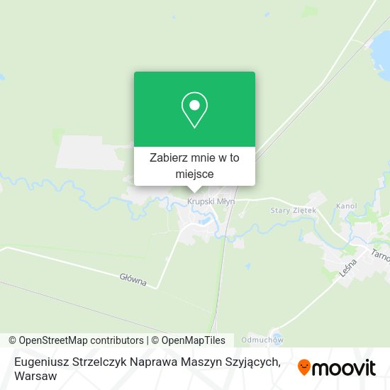 Mapa Eugeniusz Strzelczyk Naprawa Maszyn Szyjących