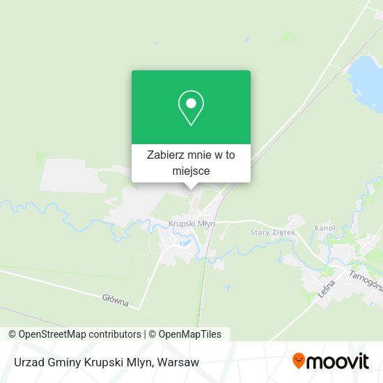 Mapa Urzad Gminy Krupski Mlyn