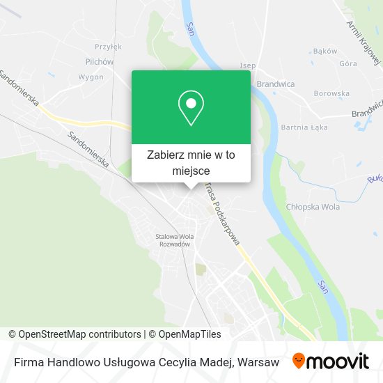 Mapa Firma Handlowo Usługowa Cecylia Madej