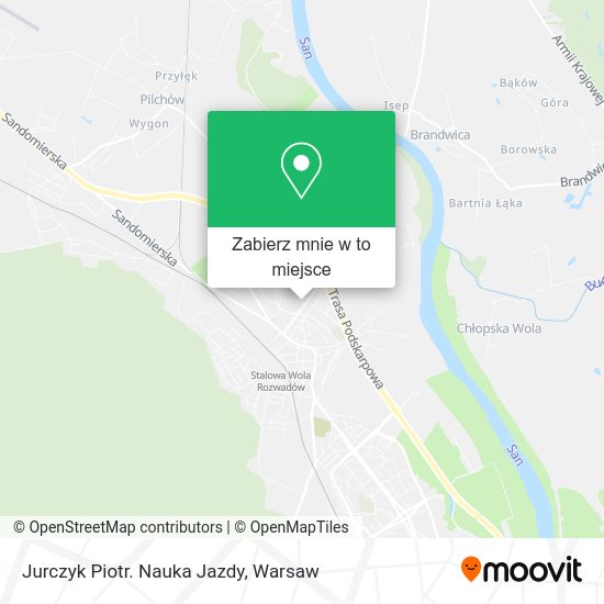 Mapa Jurczyk Piotr. Nauka Jazdy