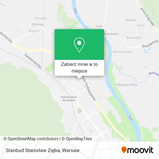 Mapa Stanbud Stanisław Zięba