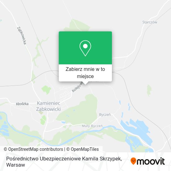 Mapa Pośrednictwo Ubezpieczeniowe Kamila Skrzypek