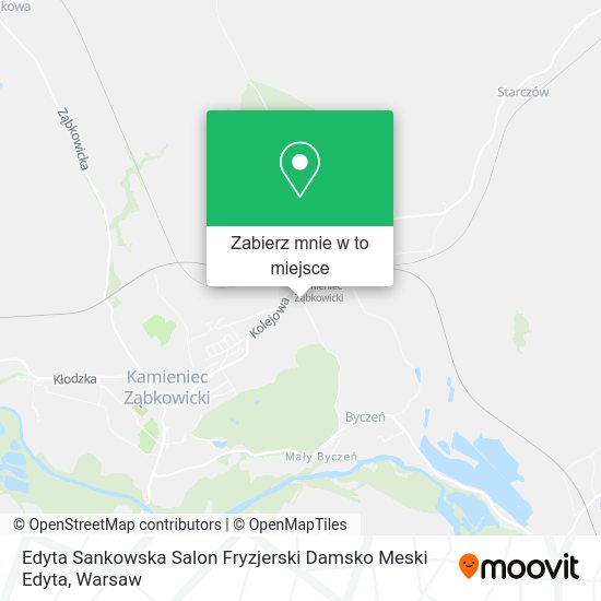 Mapa Edyta Sankowska Salon Fryzjerski Damsko Meski Edyta