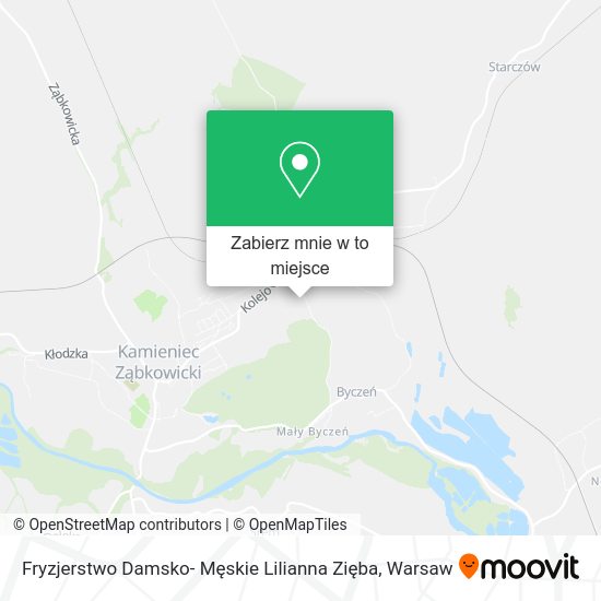 Mapa Fryzjerstwo Damsko- Męskie Lilianna Zięba