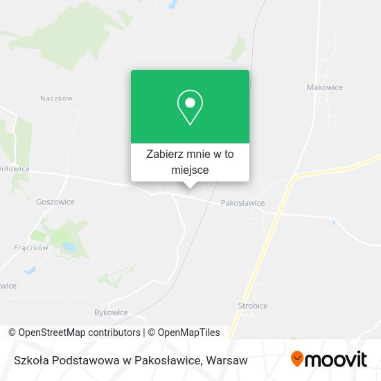 Mapa Szkoła Podstawowa w Pakosławice