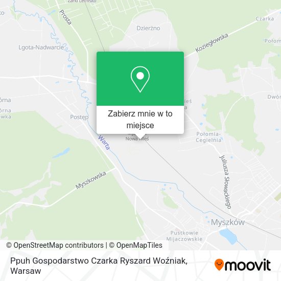 Mapa Ppuh Gospodarstwo Czarka Ryszard Woźniak