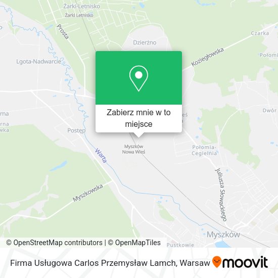 Mapa Firma Usługowa Carlos Przemysław Lamch