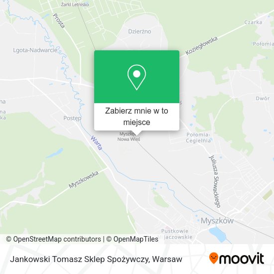 Mapa Jankowski Tomasz Sklep Spożywczy