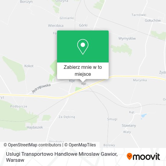 Mapa Uslugi Transportowo Handlowe Miroslaw Gawior