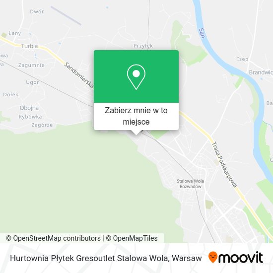 Mapa Hurtownia Płytek Gresoutlet Stalowa Wola