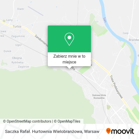 Mapa Saczka Rafał. Hurtownia Wielobranżowa