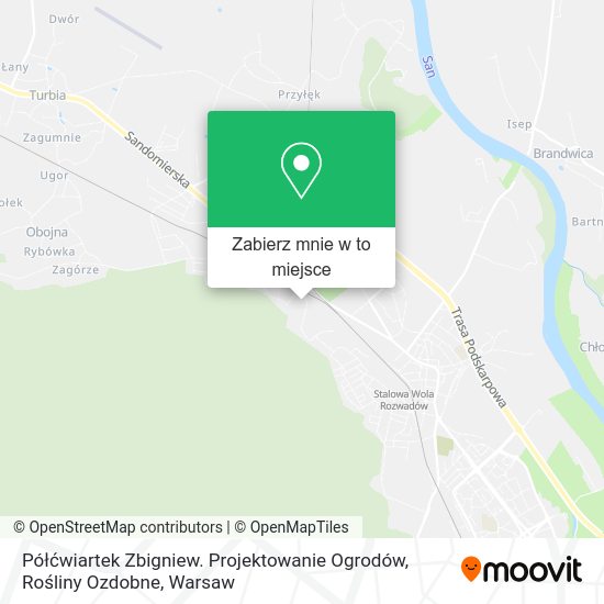 Mapa Półćwiartek Zbigniew. Projektowanie Ogrodów, Rośliny Ozdobne