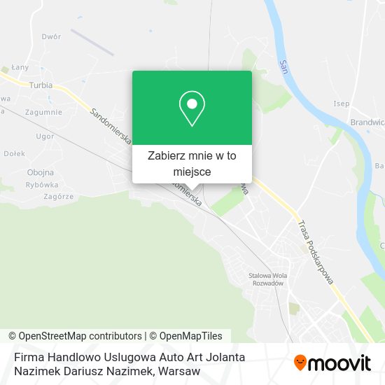 Mapa Firma Handlowo Uslugowa Auto Art Jolanta Nazimek Dariusz Nazimek