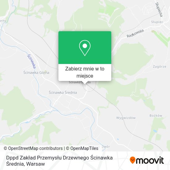 Mapa Dppd Zakład Przemysłu Drzewnego Ścinawka Średnia