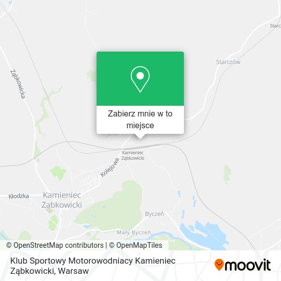 Mapa Klub Sportowy Motorowodniacy Kamieniec Ząbkowicki